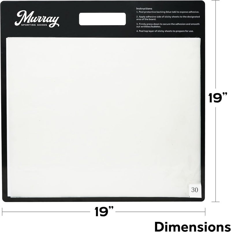 Murray Sporting Goods Courtside Premium Basketball Sticky Mat | Non-Slip Shoe Mat for Basketball Court Shoe Grip 19 in x 19 in | Replacement Sheets Don't Include Mat - Image 2